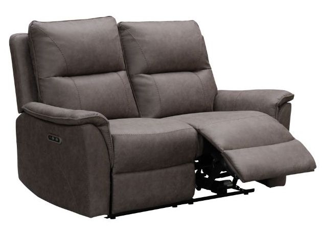 Product photograph of Kansas Truffle Faux Leather 2 Seater Power Recliner Sofa from Choice Furniture Superstore.