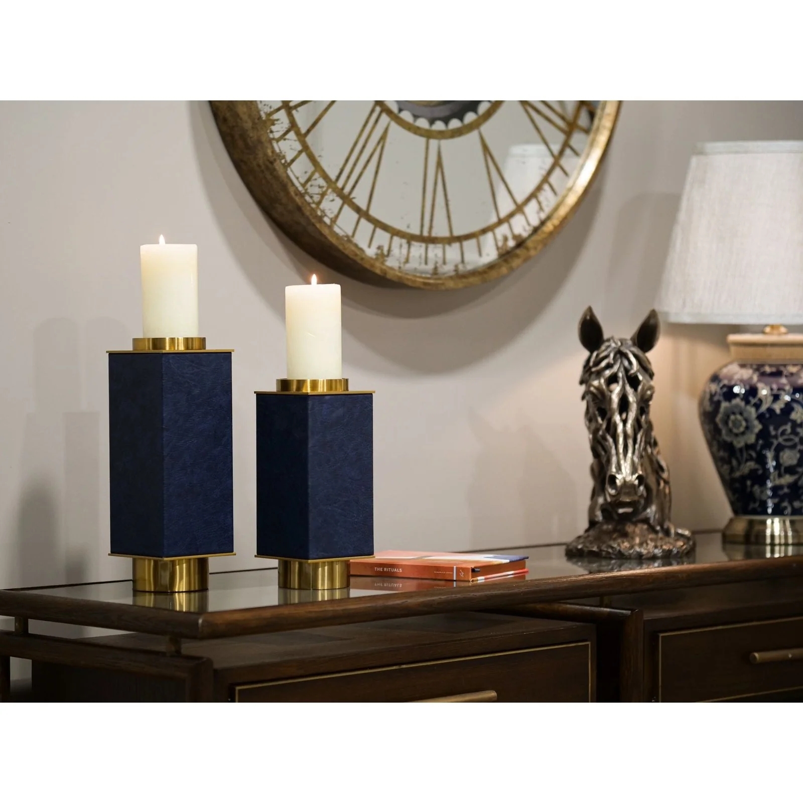 Product photograph of Mindy Brownes Avignon 2 Drawer Console Table from Choice Furniture Superstore.