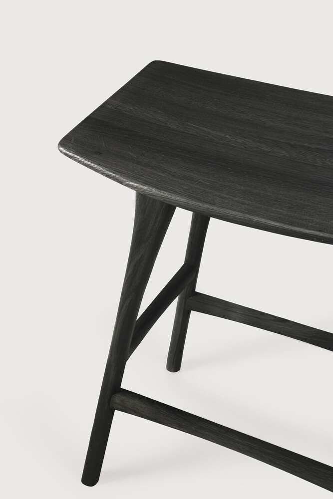Product photograph of Ethnicraft Oak Osso Black Counter Stool from Choice Furniture Superstore.