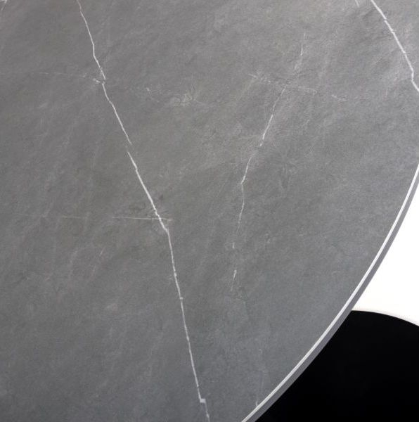 Product photograph of Lunar Grey Ceramic 90cm Round Dining Table - 2 Seater from Choice Furniture Superstore.