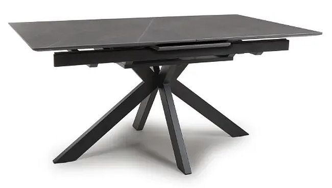 Product photograph of Lunar Grey Ceramic 6 Seater Extending Dining Table from Choice Furniture Superstore.