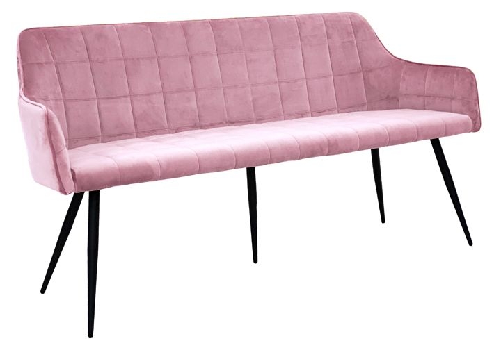 Product photograph of Vienna Blush Velvet Fabric Bench from Choice Furniture Superstore.