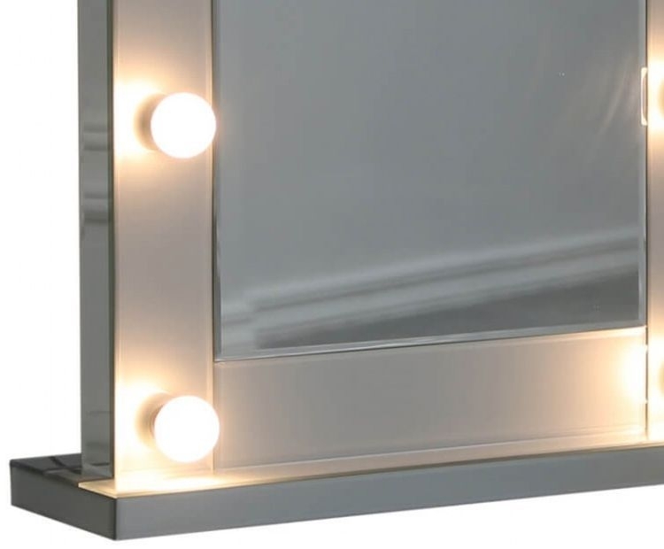 Product photograph of Clearance - Montague Grey Broadway 9 Light Vanity Mirror - Fss14131 from Choice Furniture Superstore.