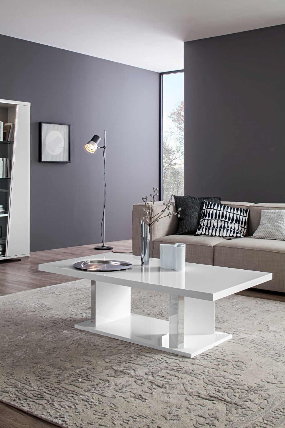 Product photograph of Status Lisa Day White High Gloss Italian Coffee Table from Choice Furniture Superstore.