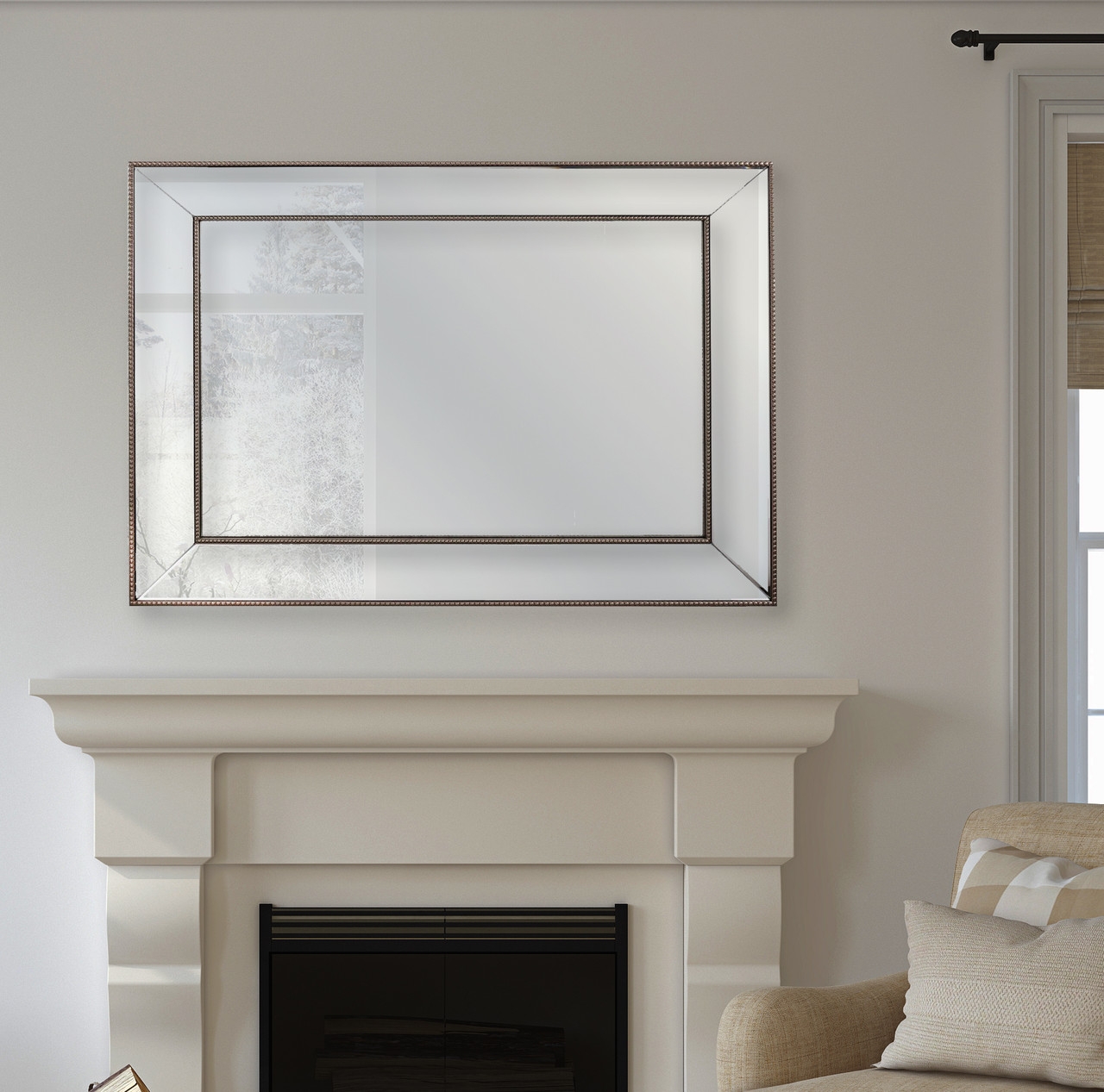 Product photograph of Mindy Brownes Ambar Rectangular Mirror - 80cm X 110cm from Choice Furniture Superstore.