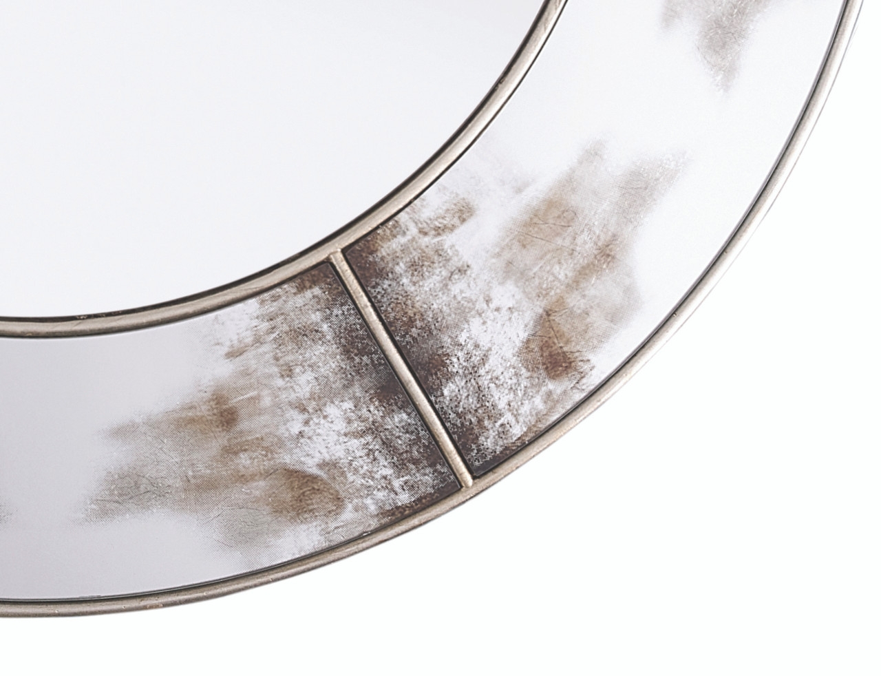 Product photograph of Mindy Brownes Zahra Champagne Round Mirror - Dia 100cm from Choice Furniture Superstore.