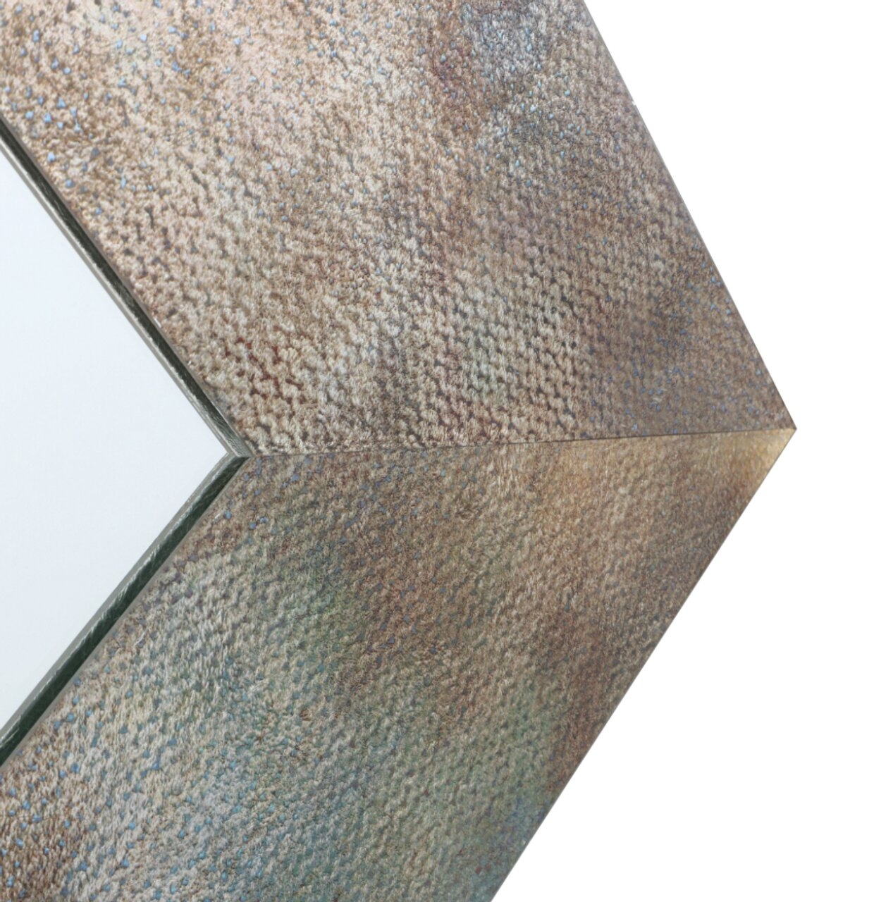 Product photograph of Mindy Brownes Zuri Blue Rectangular Mirror - 120cm X 80cm from Choice Furniture Superstore.