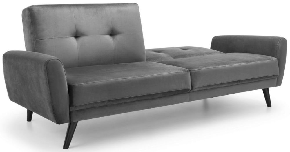 Product photograph of Monza Grey Fabric Sofabed from Choice Furniture Superstore.