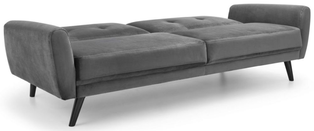 Product photograph of Monza Grey Fabric Sofabed from Choice Furniture Superstore.