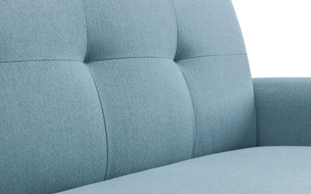 Product photograph of Monza Blue Fabric Armchair from Choice Furniture Superstore.