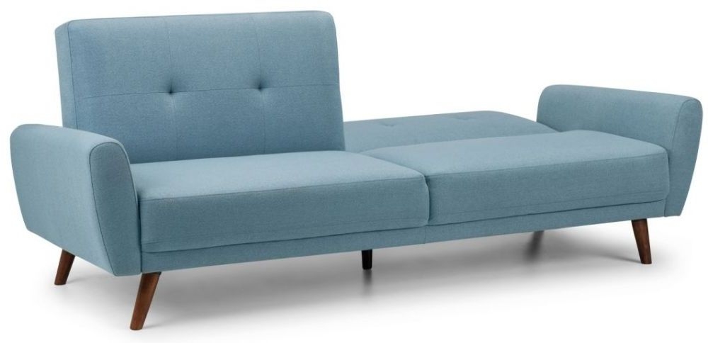 Product photograph of Monza Blue Fabric Sofabed from Choice Furniture Superstore.