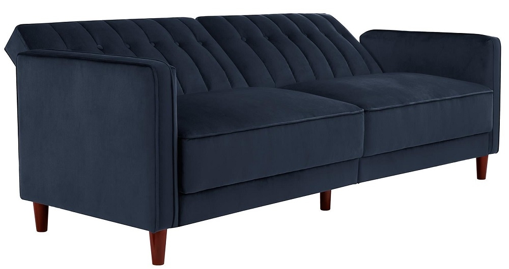 Product photograph of Alphason Pin Tufted Transitional Futon Velvet Fabric 2 Seater Sofa Bed - 2164659uk from Choice Furniture Superstore.