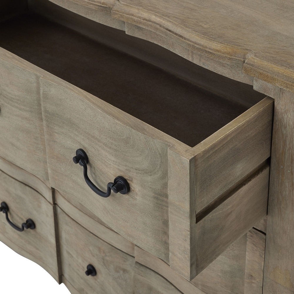 Product photograph of Copgrove Wooden 6 Drawer Chest from Choice Furniture Superstore.