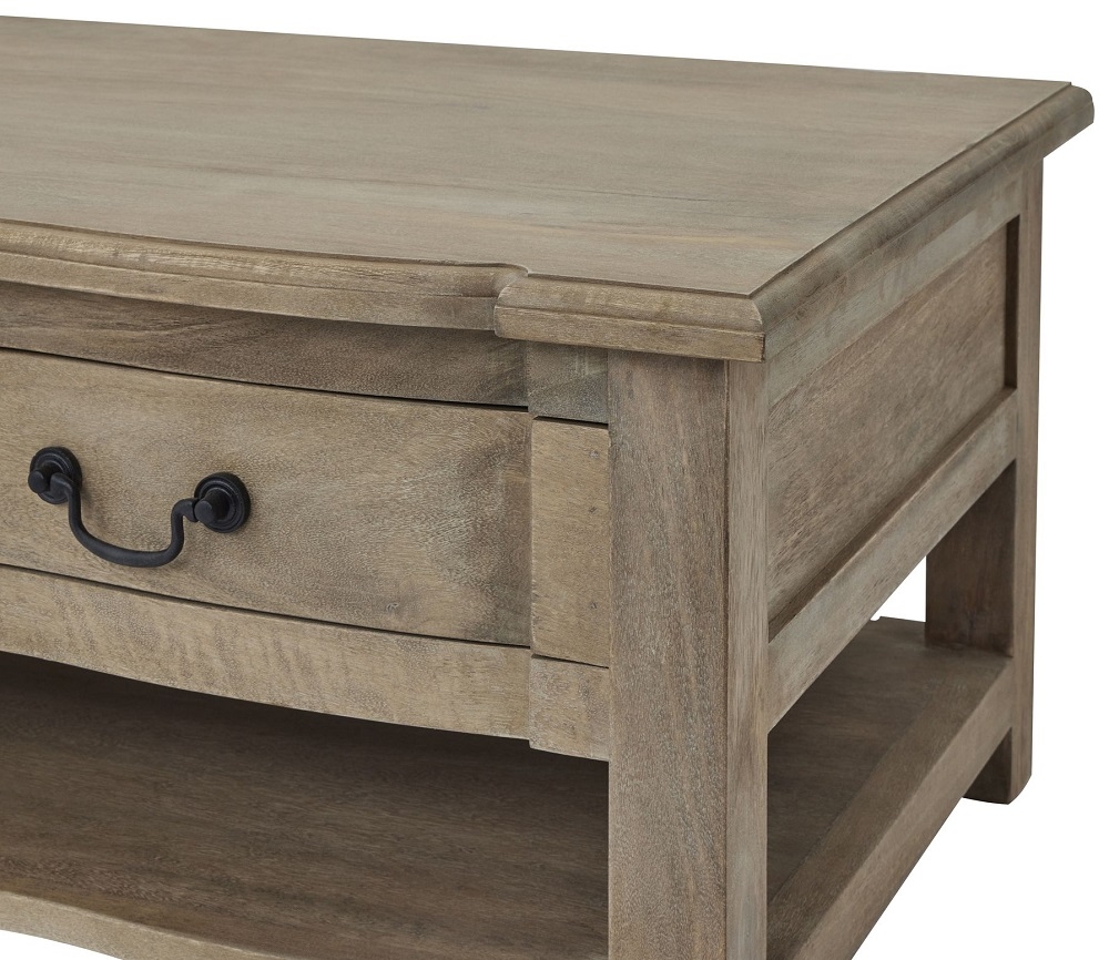 Product photograph of Hill Interiors Copgrove Wooden 2 Drawer Coffee Table from Choice Furniture Superstore.