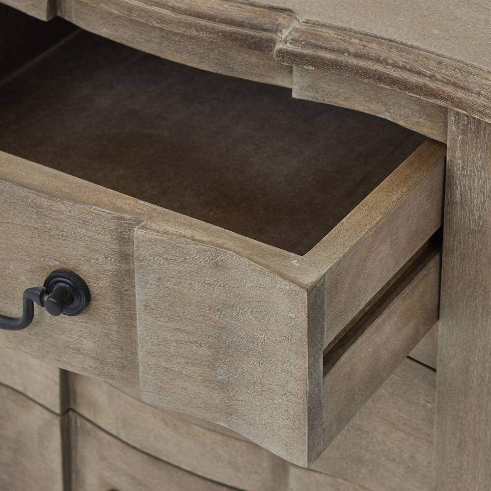 Product photograph of Hill Interiors Copgrove Wooden 3 Drawer Bedside Cabinet from Choice Furniture Superstore.