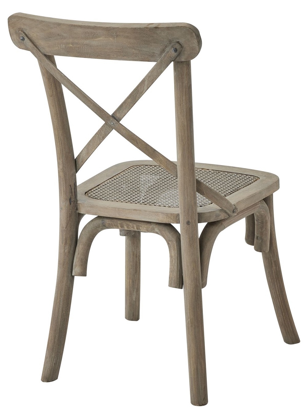 Product photograph of Hill Interiors Copgrove Wooden Cross Back Rush Seat Dining Chair Sold In Pairs from Choice Furniture Superstore.