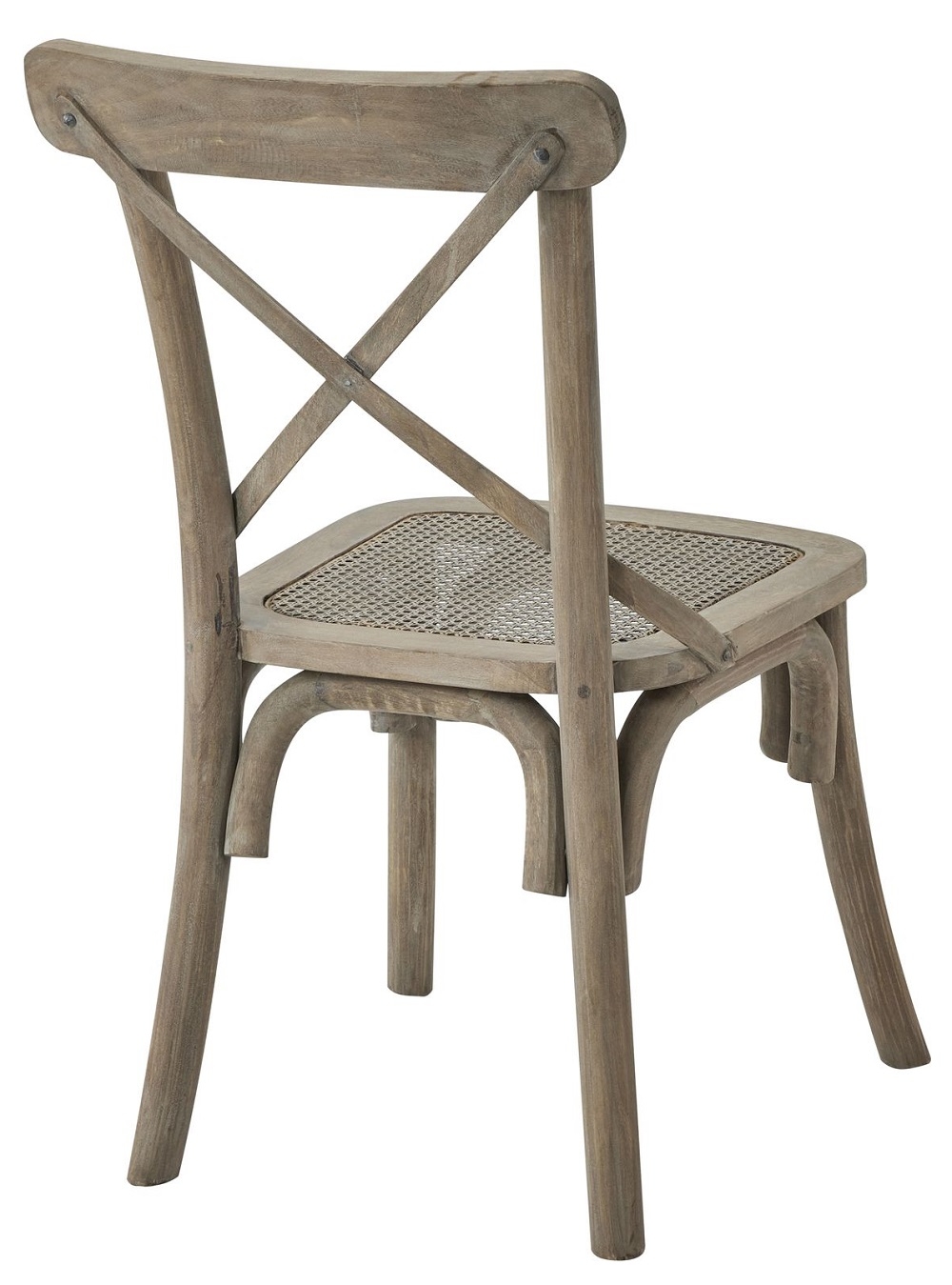 Product photograph of 2 X Copgrove Wooden Cross Back Rush Seat Dining Chair from Choice Furniture Superstore.