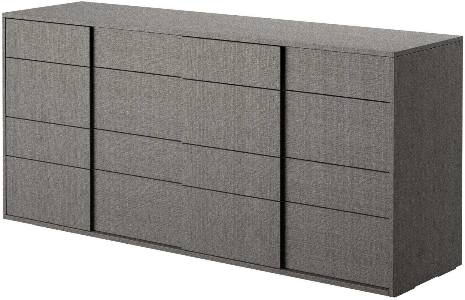 Status Futura Night Grey Sawmarked Oak Italian Double Dresser