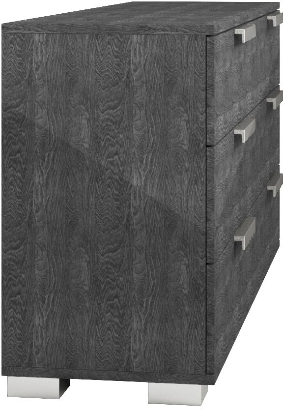 Sarah Night Grey Birch Italian 6 Drawer Double Dresser W Modern Handles