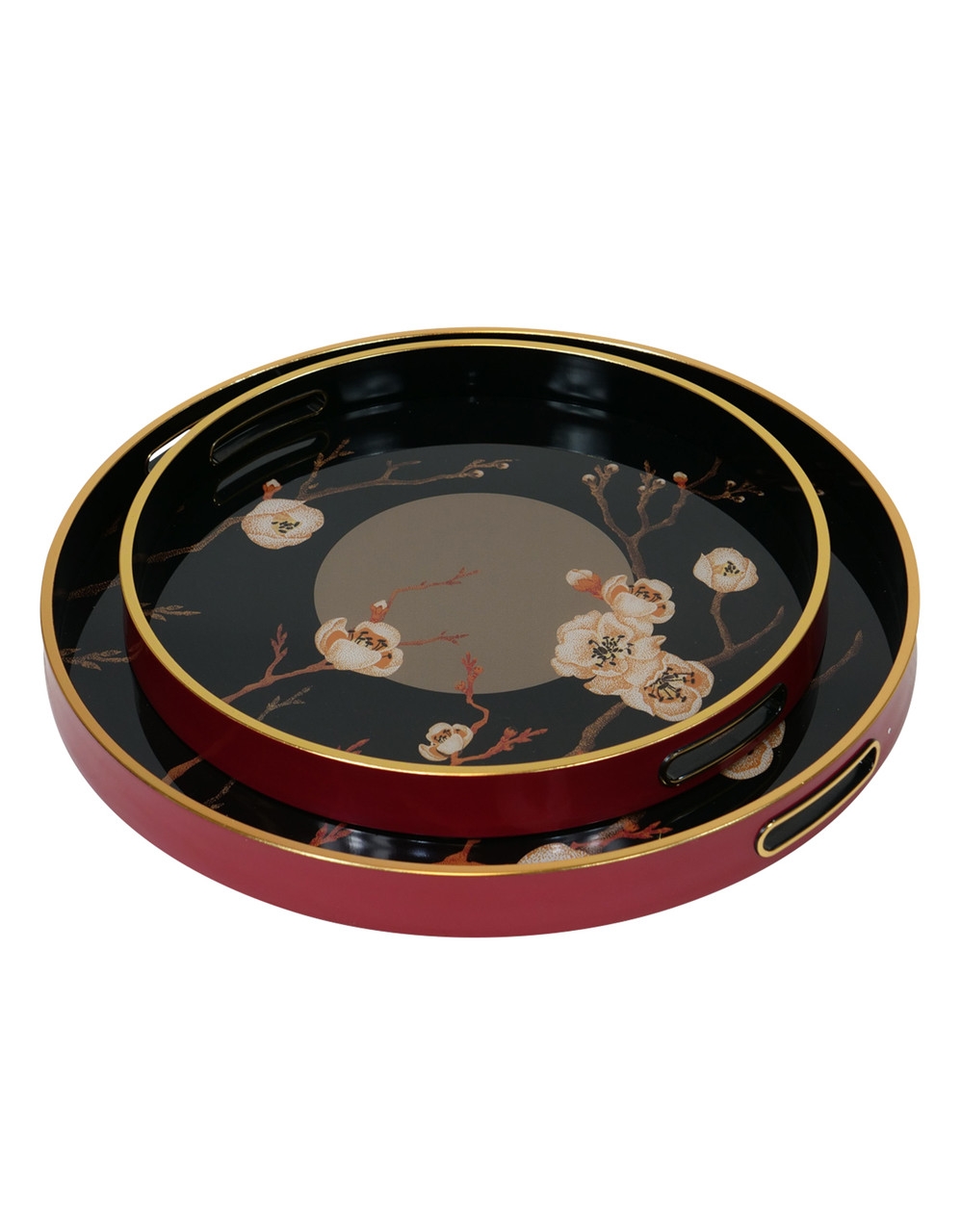 Product photograph of Mindy Brownes Oriental 2 Set Bloom Trays Set Of 2 from Choice Furniture Superstore.