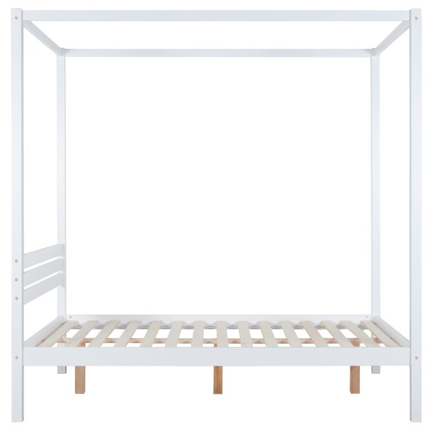 Product photograph of Mercia White Pine Four Poster Bed from Choice Furniture Superstore.