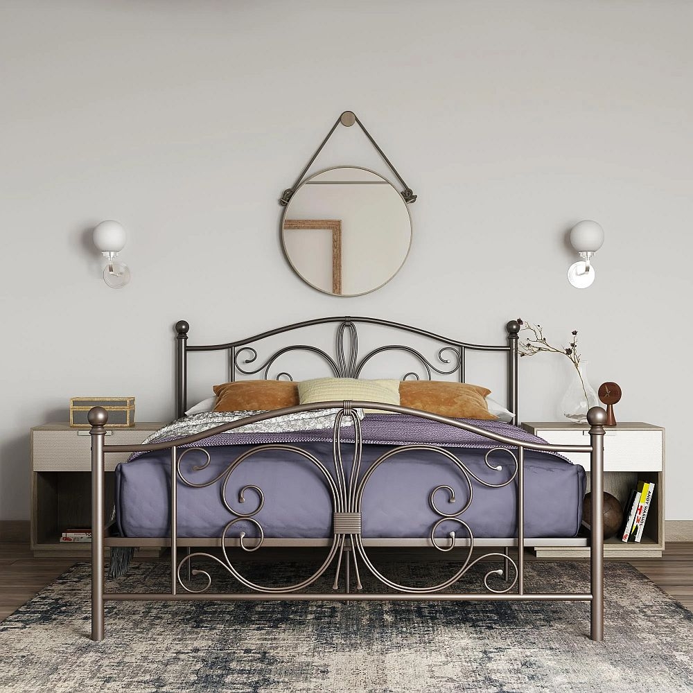 Product photograph of Alphason Bombay Bronze Metal Bed - Sizes Available - 3246228uk from Choice Furniture Superstore.