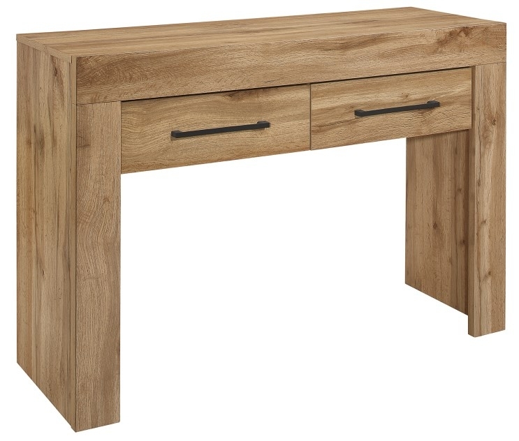 Product photograph of Birlea Compton Oak 2 Drawer Console Table from Choice Furniture Superstore.