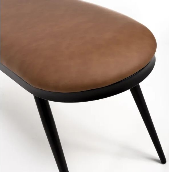 Product photograph of Ace Tan Brown Fabric Dining Bench from Choice Furniture Superstore.