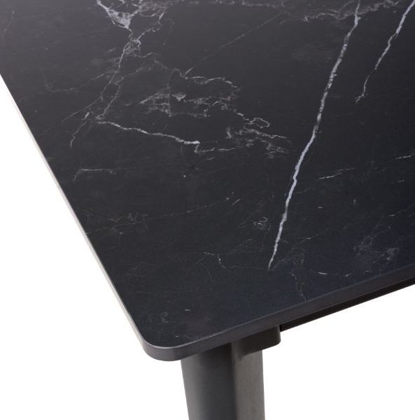 Product photograph of Amalfi Marble Effect 140cm Dining Table - 4 Seater from Choice Furniture Superstore.