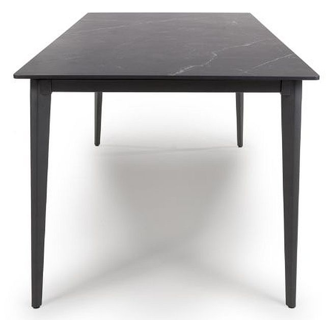Product photograph of Amalfi Black Ceramic 6 Seater Dining Table from Choice Furniture Superstore.
