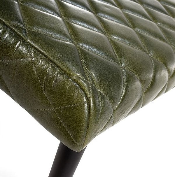 Product photograph of Austin Green Genuine Buffalo Leather Bench from Choice Furniture Superstore.