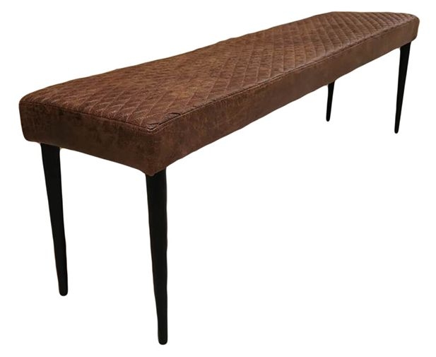 Product photograph of Charlie Brown Faux Leather Dining Bench from Choice Furniture Superstore.