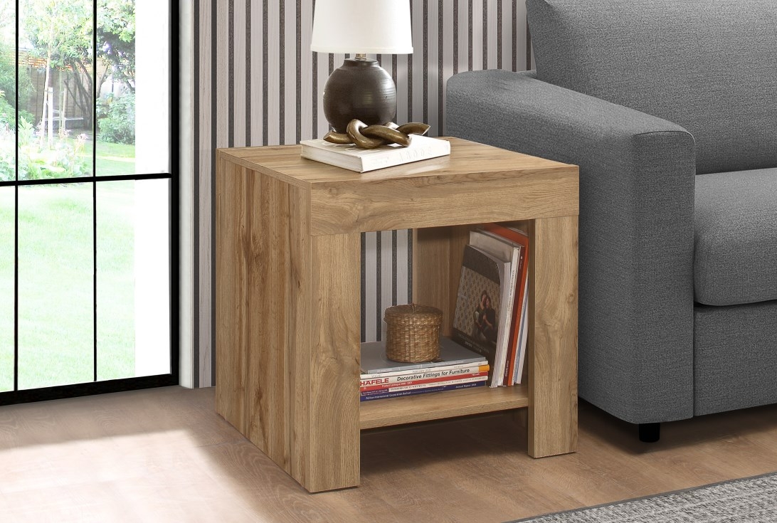 Product photograph of Birlea Compton Oak Lamp Table from Choice Furniture Superstore.