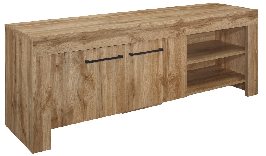 Product photograph of Birlea Compton Oak 2 Door Tv Unit from Choice Furniture Superstore.