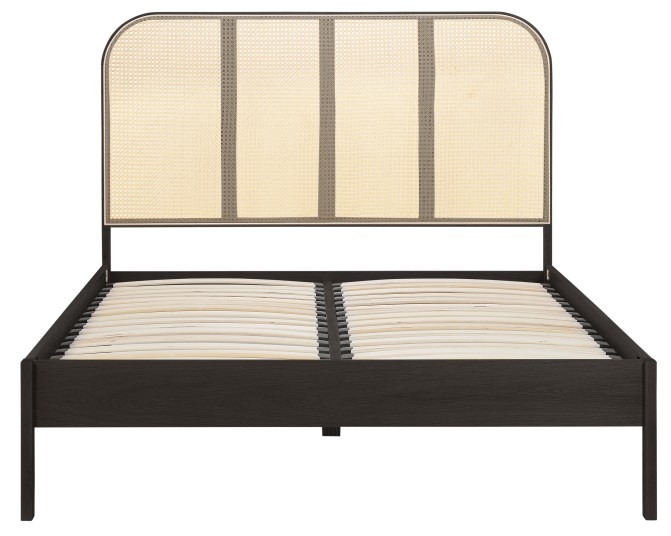 Product photograph of Margot Black Wood Bed from Choice Furniture Superstore.