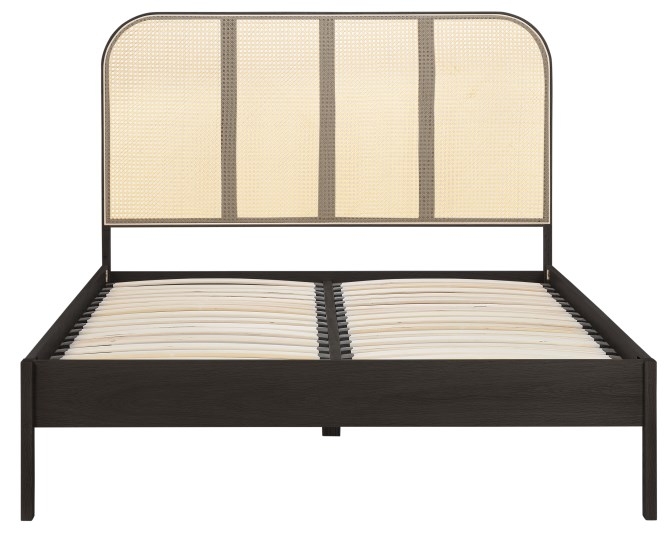 Product photograph of Margot Black Rattan Bed - Sizes Available from Choice Furniture Superstore.