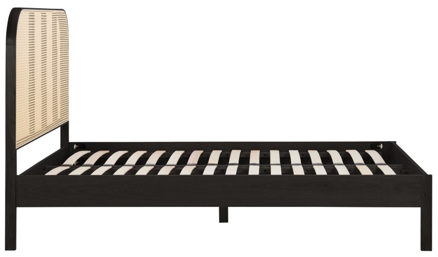 Product photograph of Margot Black Rattan Bed - Sizes Available from Choice Furniture Superstore.