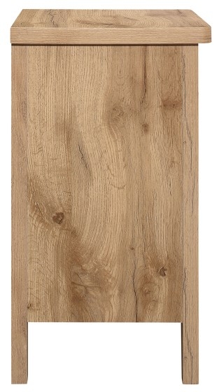 Product photograph of Hampstead Oak 2 Drawer Bedside Cabinet from Choice Furniture Superstore.