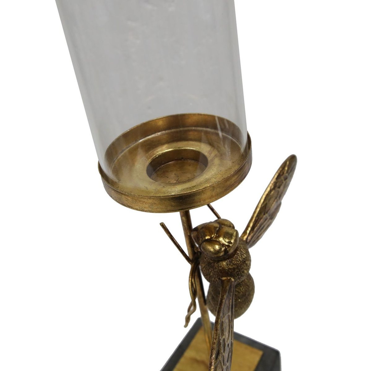 Product photograph of Mindy Brownes Bumble Antique Gold Bee Candleholder from Choice Furniture Superstore.