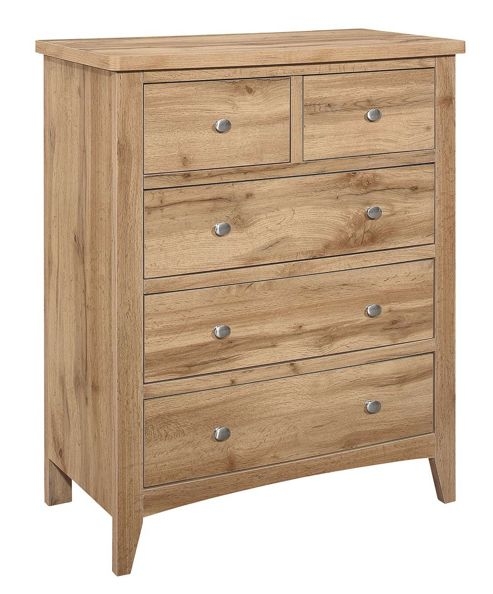 Product photograph of Hampstead Oak 3 2 Drawer Chest from Choice Furniture Superstore.