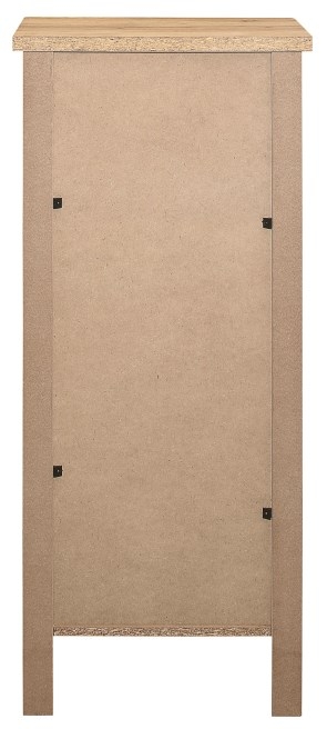 Product photograph of Hampstead Rustic Oak Effect Tall 5 Drawer Chest from Choice Furniture Superstore.
