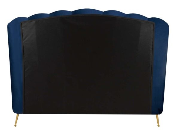 Product photograph of Lottie Midnight Blue Fabric Ottoman Bed from Choice Furniture Superstore.