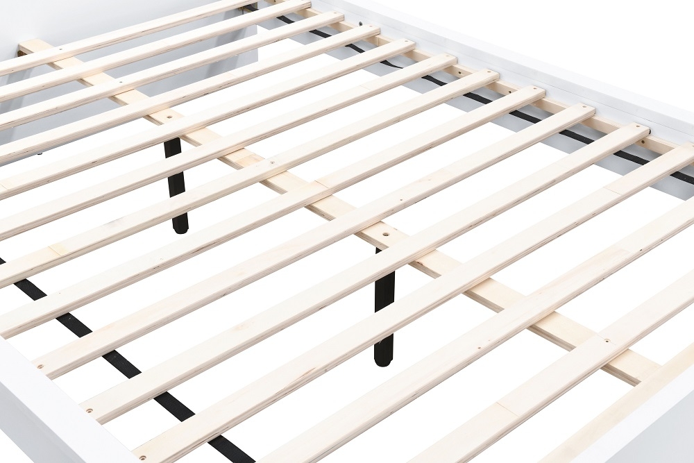 Product photograph of Oslo White Bed - Sizes Available from Choice Furniture Superstore.