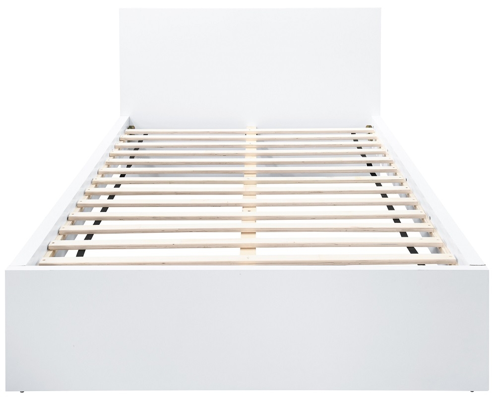 Product photograph of Oslo White Bed - Sizes Available from Choice Furniture Superstore.