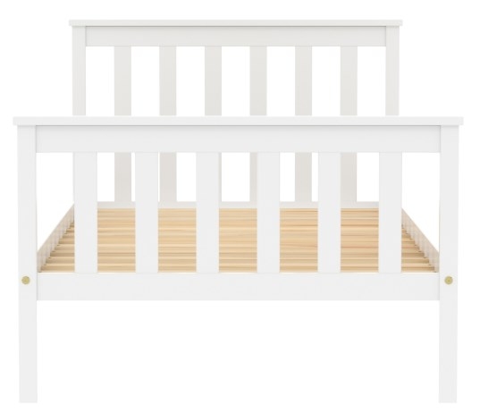 Product photograph of Oxford White Pine Bed from Choice Furniture Superstore.