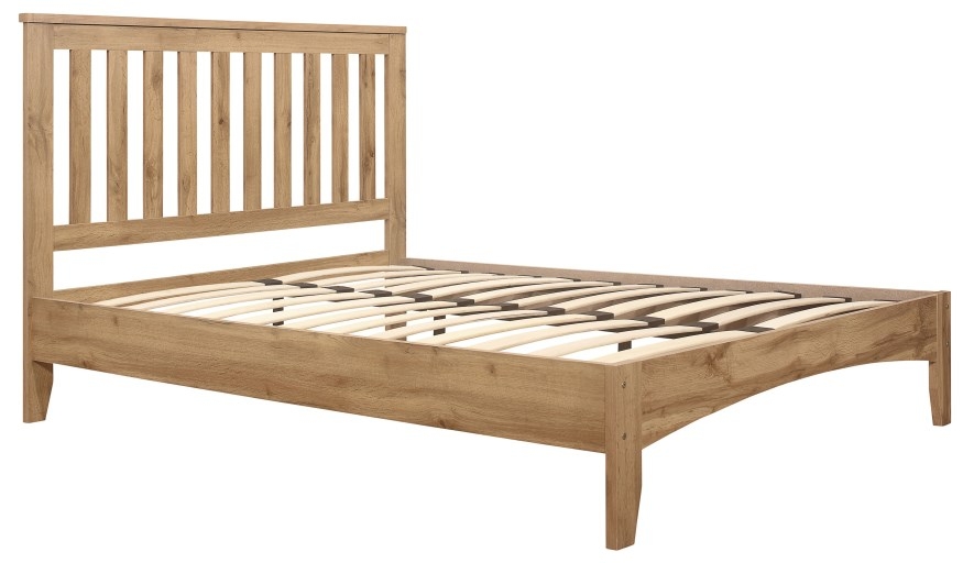 Product photograph of Hampstead Oak Bed from Choice Furniture Superstore.