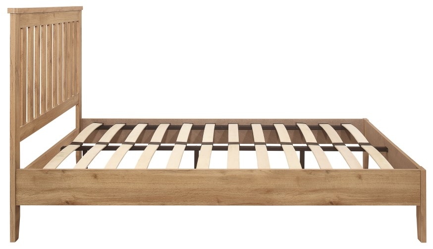 Product photograph of Hampstead Rustic Oak Effect Bed - Sizes Available from Choice Furniture Superstore.