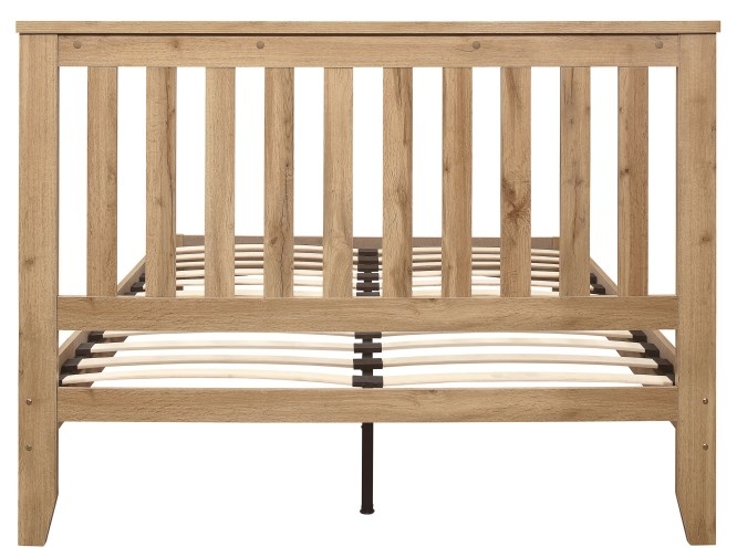 Product photograph of Hampstead Rustic Oak Effect Bed - Sizes Available from Choice Furniture Superstore.