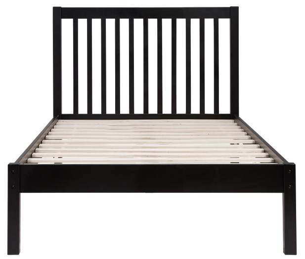 Product photograph of Nova Black Pine Bed from Choice Furniture Superstore.