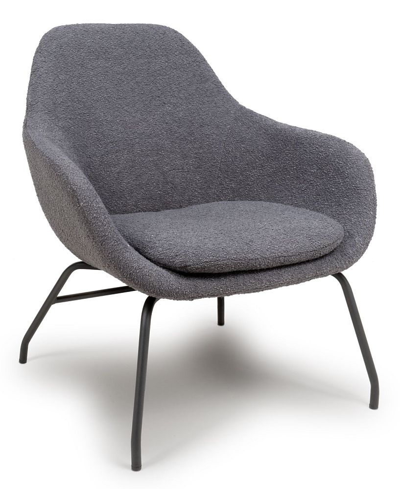 Product photograph of Moby Grey Fabric Accent Chair from Choice Furniture Superstore.